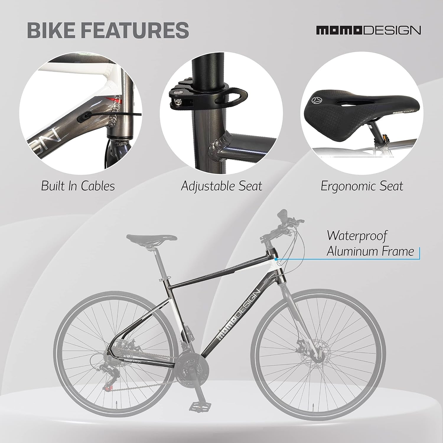 BICICLETA MOMO DESIGN HIBRIDA R700X35