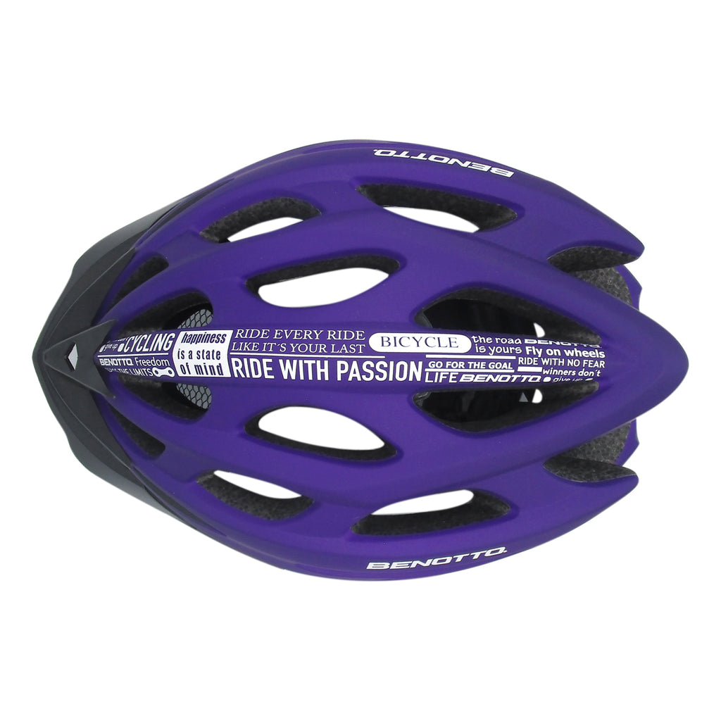 CASCO BENOTTO RUTA MV50 CROSTIS BLANCO MORADO TALLA L