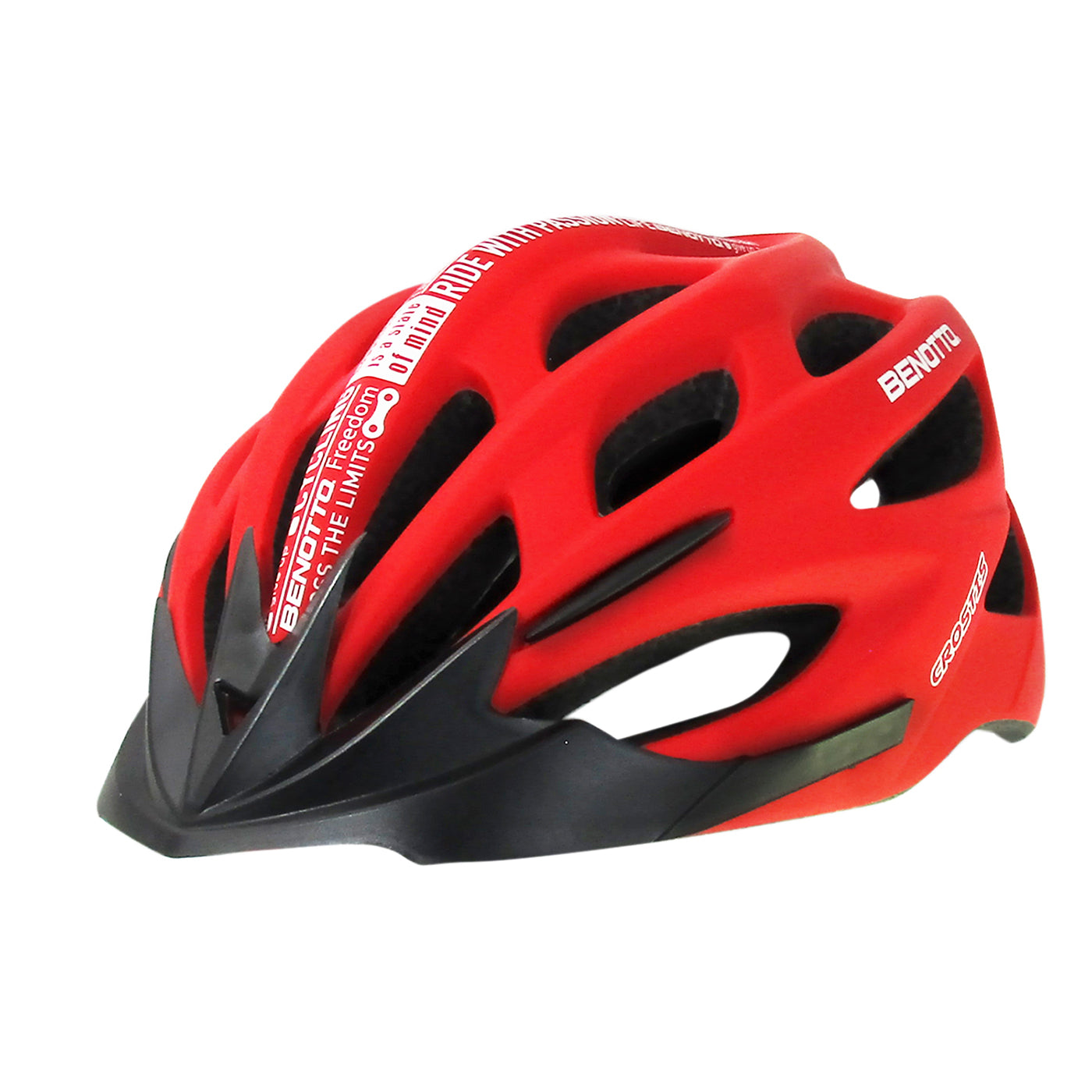 CASCO BENOTTO RUTA CROSTIS L ROJO/BLACO TALLA:L