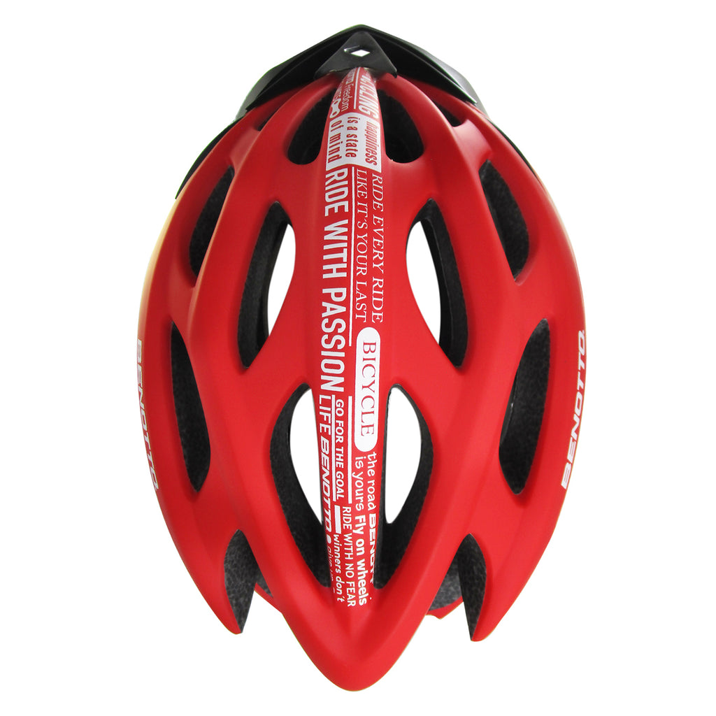 CASCO BENOTTO RUTA CROSTIS L ROJO/BLACO TALLA:L
