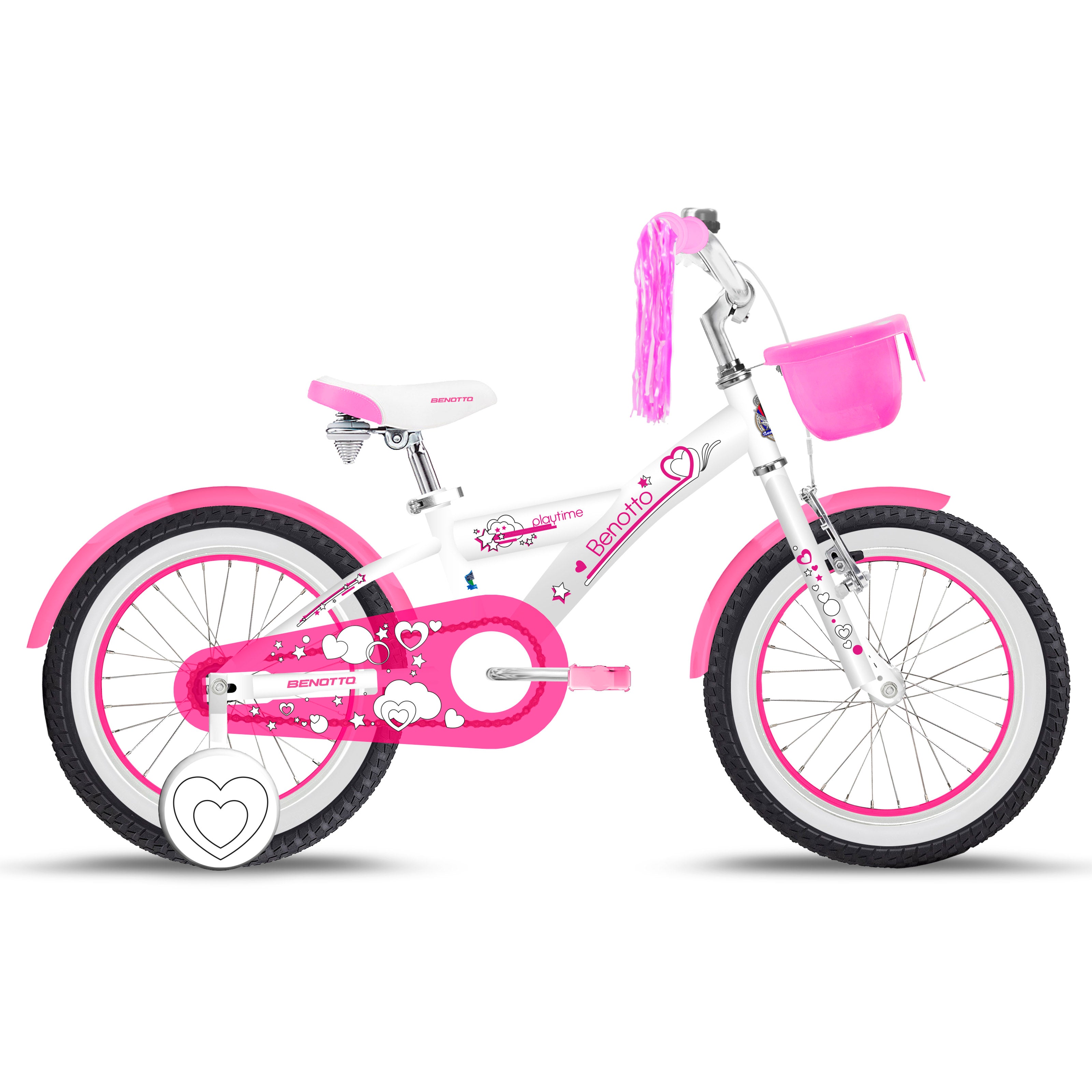 BICICLETA BENOTTO CITY BUILD MY BIKE R16 1V BLANCO ROSA