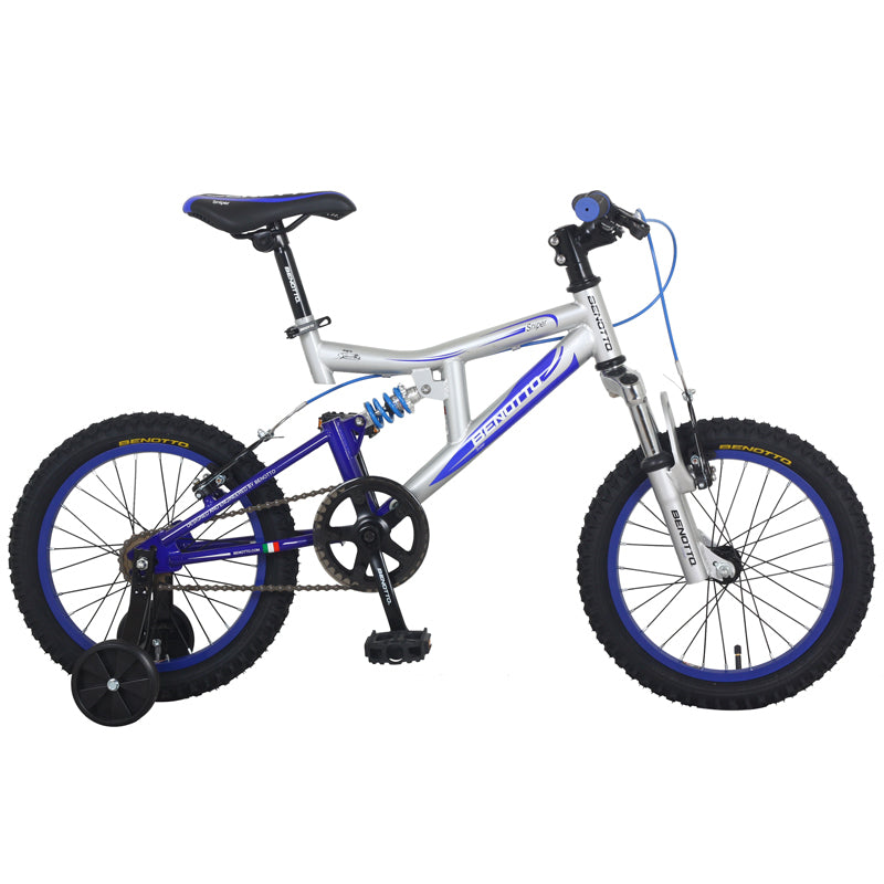 BICICLETA BENOTTO SNIPER MONTAÑA R16 1 GRIS/AZUL
