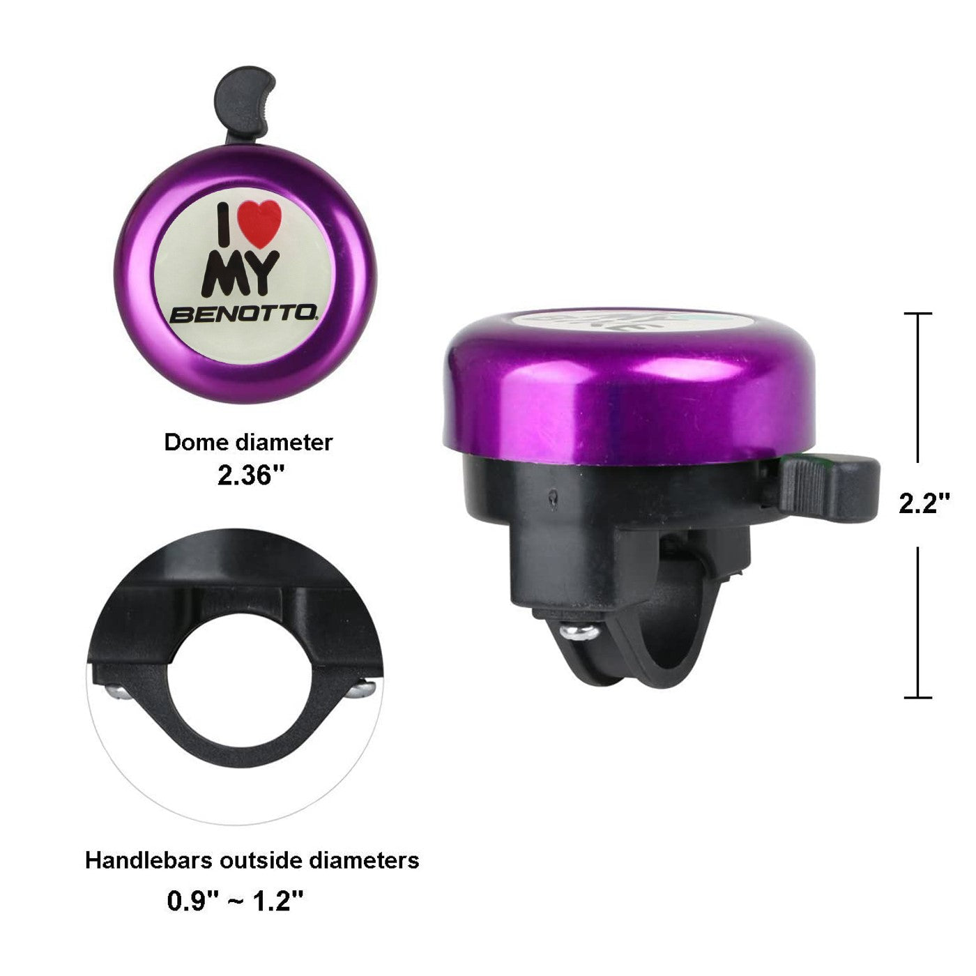 TIMBRE BENOTTO I LOVE MY BENOTTO MORADO 45A-10