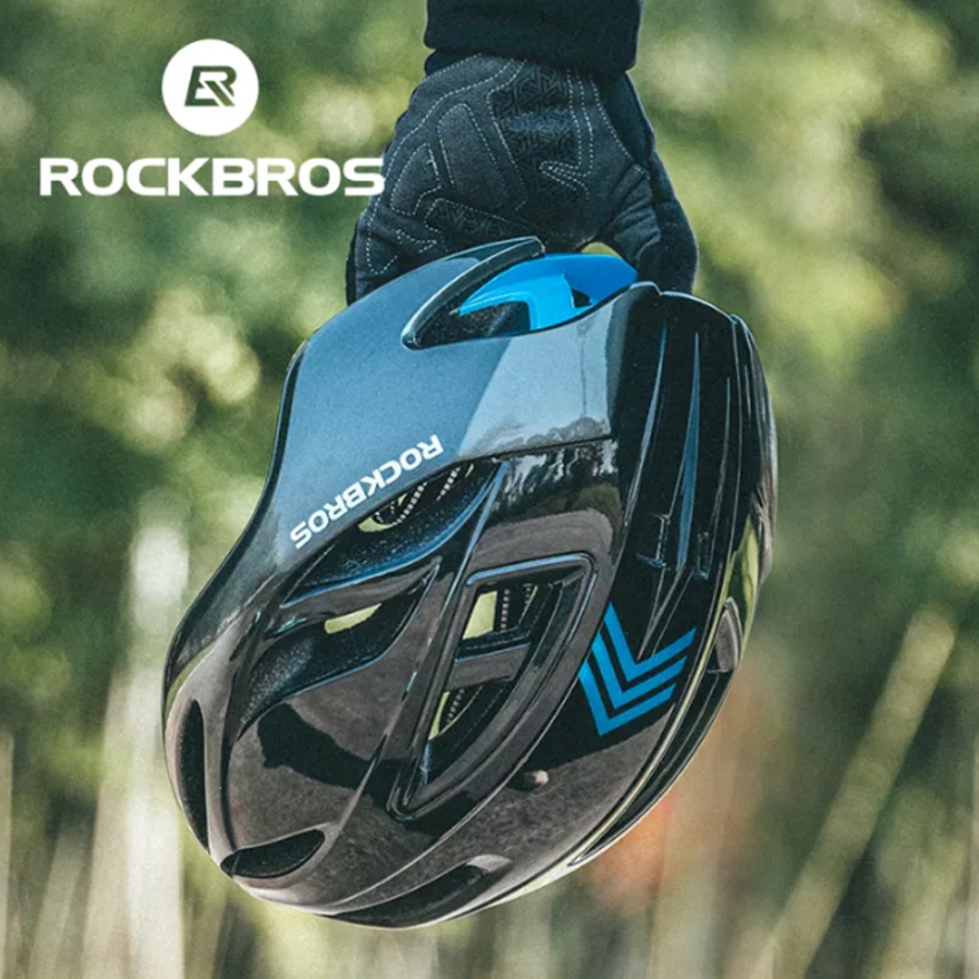 CASCO ROCKBROS TS-42 RUTA GRIS/AZUL