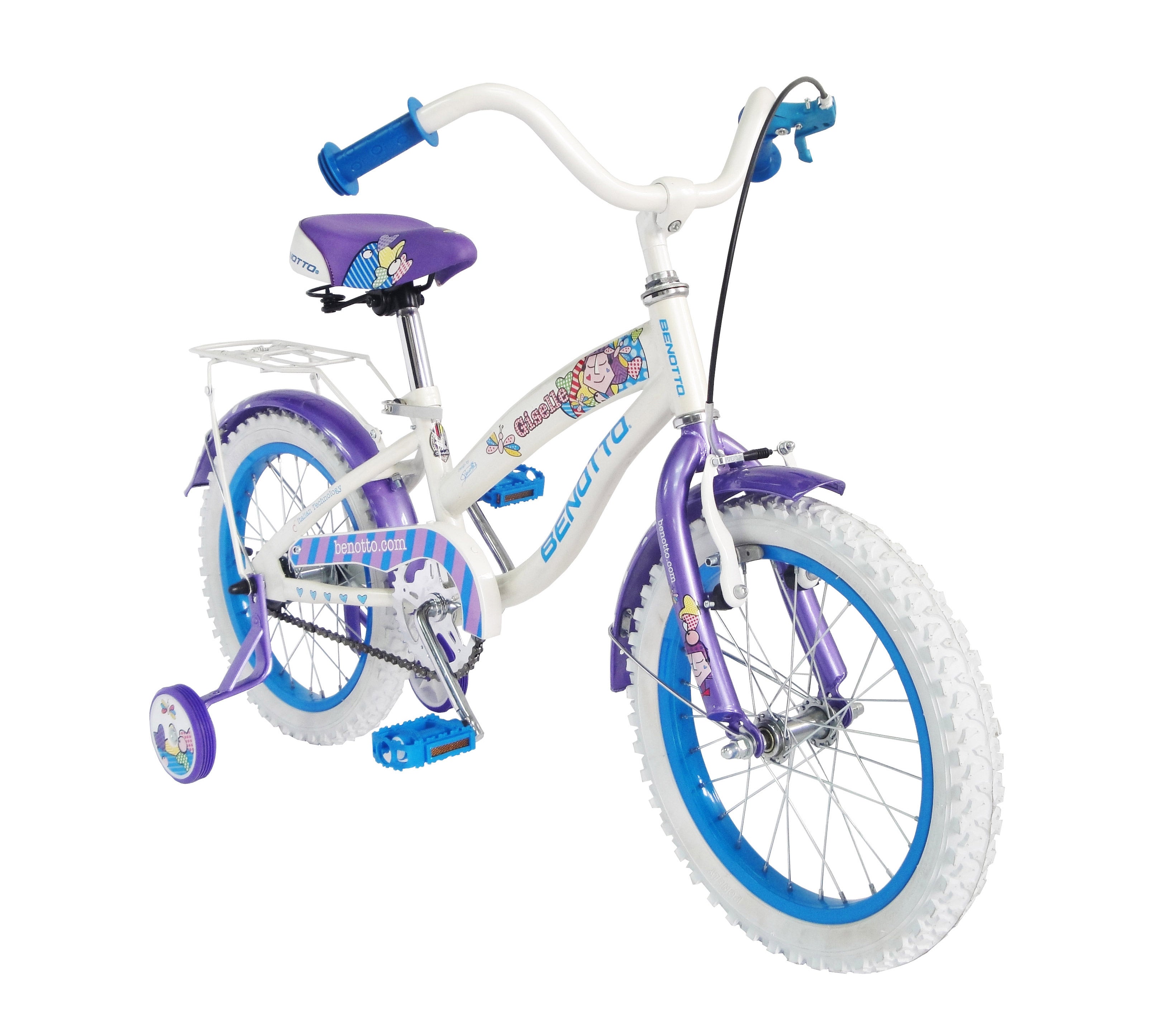 BICICLETA BENOTTO GISELLE CITY R16 1V PURPURA