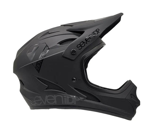 CASCO SEVEN IDP M1 FULL FACE HELMET BLACK GLOSS