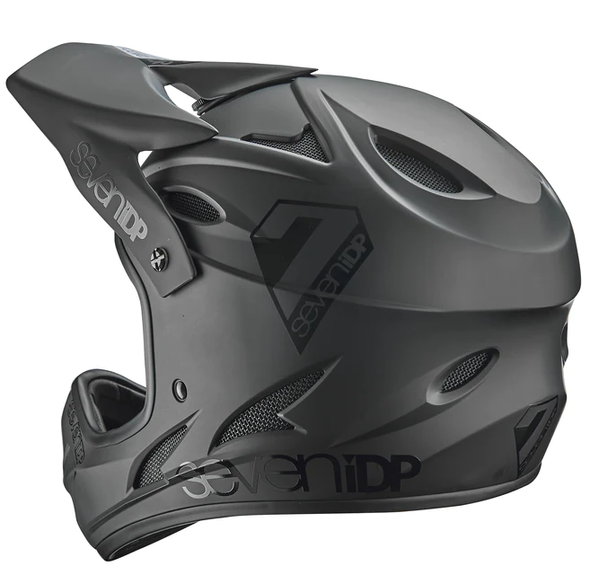 CASCO SEVEN IDP M1 FULL FACE HELMET BLACK GLOSS