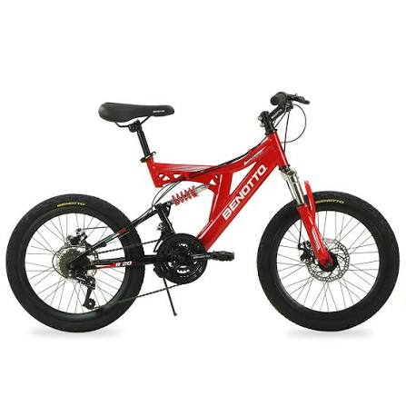 BICICLETA BENOTTO SNIPER MONTAÑA R20 21V ROJO